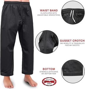 Wholesale Farabi Taekwondo Suits Cotton Karate Uniform Taekwondo Dobok Martial Arts <b>Kimono</b> Adult Unisex Breathable Quick Front - Product Image 2