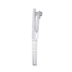 Pulsera de tenis de lujo para mujer de plata 925 con moissanita, corte brillante redondo, engaste en canal, diseño geométrico, para uso diario - Product Image 3