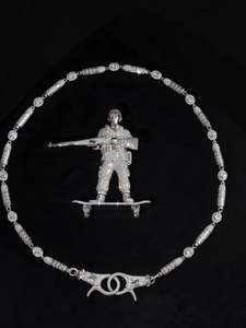 จี้โมอิสซาไนต์ทรงมรกตแบบ Iced Out สไตล์ฮิปฮอปสุดหรู - Product Image 2