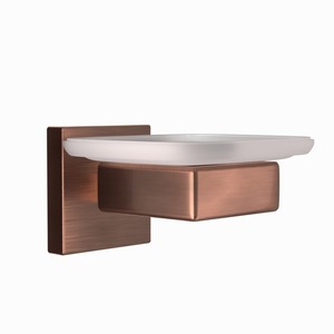 Porte-savon moderne en métal pour salle de bain, en acier inoxydable, avec design surélevé - Product Image 2
