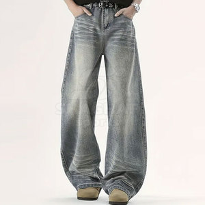 Pantalon homme style nouveau pour usage extérieur, lavé, de qualité supérieure, couleur unie, coupe ample, à prix avantageux - Product Image 3