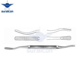 Miller-Colburn Bone File Length 18 cm / 7 Inch Width 5 mm Double-Ended Surgical Bone <b>Filing</b> Instrument with Plain Serrations - Product Image 4