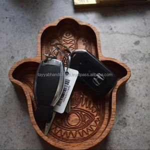 ถาดไม้สไตล์เรียบง่าย งานฝีมือสำหรับเสิร์ฟอาหารในบ้านและร้านอาหาร ขายดีในอินเดีย - Product Image 1