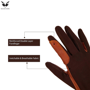 Top Seller Product Genuine Leather Riding Gloves Size L, Premium Unisex Horse Riding Gloves For <b>Equestrian</b> Activities - Product Image 3