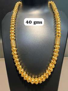 Cadena de Oro de Lujo de 22K y 40 Gramos para Hombre, Estilo Dubái, Eslabones Gruesos, Joyería, Collar Largo de Cobre - Product Image 2