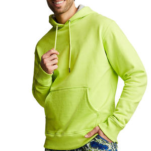 Sweat-shirts à capuche pour hommes OEM, écologiques, 100% coton, respirants, sans doublure, coupe ample avec doublure en polaire pour l'hiver - Product Image 2