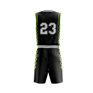 Uniformes de Baloncesto Personalizados para Equipos, Clubes y Escuelas, Uniformes Deportivos de Baloncesto de Tela Elástica y Transpirable de Alto Rendimiento - Product Image 3