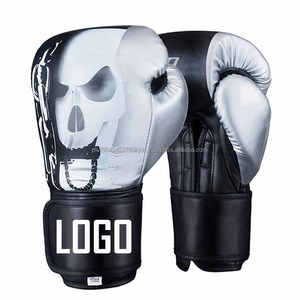 Meilleur prix gants d'entraînement de Muaythai professionnels gants de boxe personnalisés en cuir de vachette imperméable/PU extérieur - Product Image 4