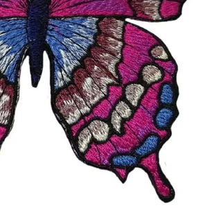 Patch papillon brodé thermocollant, applique décorative en tissu, forme irrégulière, feutre non tissé, cadeau - Product Image 4