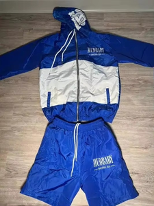 Conjunto de Chaqueta Cortavientos de Invierno para Hombre, Estilo Urbano, con Cierre Reflectante, Ligero, Ecológico, de Nailon, Dos Piezas - Product Image 5