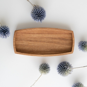 handcrafted acacia wood <b>tray</b> with natural grain for premium serving <b>large</b> acacia <b>tray</b> with handles for restaurant food service - Product Image 1