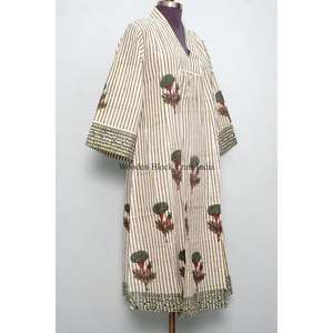 Elegante Vestido de Algodón con Estampado a Mano para Mujer, con Patrón de Costura, Talla Grande Estándar, Nueva Llegada, Ropa de Mujer, Vestido Personalizado - Product Image 4