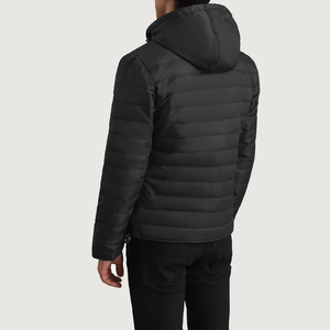 Men's Lightweight Down Jacket with Two Sides for Outdoor Sports Keeping <b>Warm</b> and <b>Waterproof</b> Hiking Down Hooded Jacket - Product Image 5