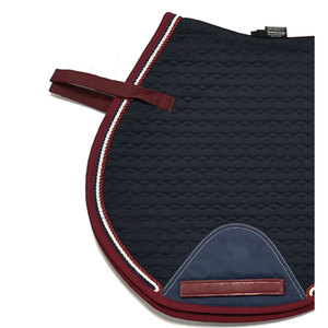 BRAND ZONE1995 Tapis de selle classique personnalisé en coton satiné avec doublure en maille, durable et confortable pour l'équitation et le saut d'obstacles - Product Image 4