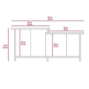 Set da soggiorno Houston in 2 pezzi include tavolino da caffè Mojito Espresso nero e tavolino da caffè Leanna 3 - Product Image 6