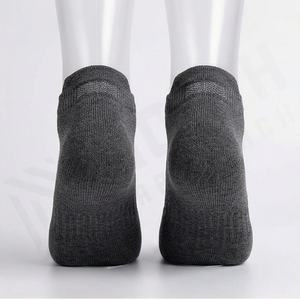 Chaussettes en coton naturel personnalisées avec logo pour hommes, absorbantes, coupe basse, sportives, athlétiques, respirantes, KA16, couleurs personnalisées, paires - Product Image 2