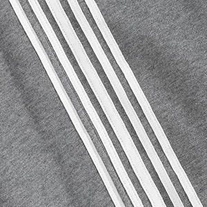 Pantalon de survêtement gris pour homme, taille à carreaux, bandes latérales, cordon de serrage, décontracté, élastique, respirant, mi-lourd, tricoté, 100 % coton - Product Image 4
