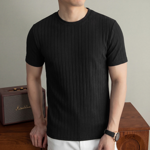 เสื้อยืดผู้ชายขายดี ผ้าฝ้าย 100% สีพื้น คอกลม แขนสั้น ใส่สบายในฤดูร้อน แห้งเร็ว ระบายอากาศดี เป็นมิตรกับสิ่งแวดล้อม - Product Image 1