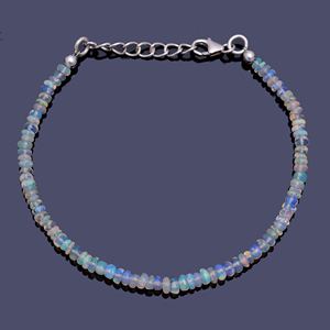 Trendy Natural Multi Ethiopian Opal Bracelet Handmade 925 Sterling Silver <b>Classic</b> Fashion Jewelry for Women Anniversary High - Product Image 1