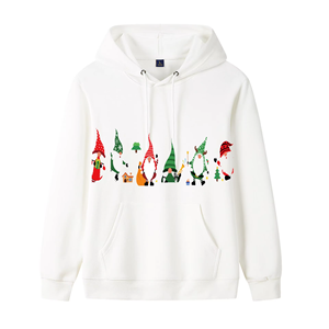 Custom Name Number <b>Christmas</b> Tree Pattern Hoodie Men's Red Green Knitted Pullover Sweatshirt Winter Casual Wear - Product Image 2