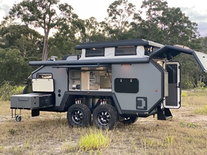 Caravane tout-terrain en fibre de verre avec cuisine, salle de bain et espace de couchage – Unité de camping - Product Image 4