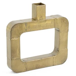 Jarrón Nórdico de Lujo con Marco de Metal Dorado |   Portaflores Geométrico de Hierro para Decoración Moderna del Hogar |   Mesa Decorativa de Estilo Industrial - Product Image 1