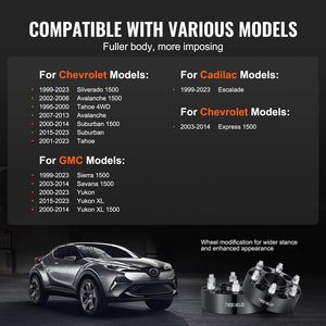 Distanziali Ruota Forgiati a 6 Fori 2 Pollici 6x5.5 Pollici, Foro Mozzo 78.1mm, Perni M14 X1.5, Adattatori Distanziali Ruota 1984-201 per Veicoli a 6 Fori - Product Image 4