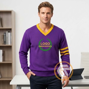 Tesoros Griegos Omega Personalizado |   Cárdigan de Invierno Bordado en Acrílico Psi, Cárdigan de Alta Calidad para Fraternidad Phi, Transpirable, con Cuello en V para Hombre - Product Image 2