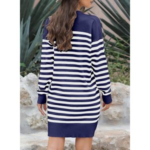 Open Front Button V-Neck <b>Cardigan</b> Sweater for Women 2025 Long Sleeve <b>Chunky</b> <b>Knit</b> Outwear Pockets Striped Design for Autumn - Product Image 1