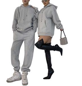 ชุดวอร์มผ้าฟลีซปักลายได้ตามสั่ง น้ำหนัก 220 กรัม ผ้าฝ้าย ระบายอากาศได้ดี เหมาะสำหรับฤดูหนาว เสื้อและกางเกงขายาวแบบสวม  ชุดลำลองสำหรับผู้ชาย - Product Image 3