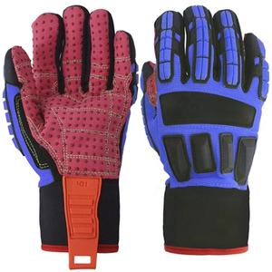 ถุงมือทำงานนิรภัยสำหรับงานอุตสาหกรรม  หนังสังเคราะห์  ซิลิโคนกันลื่น  ลายพิมพ์  สำหรับงานน้ำมัน  TPR ป้องกันแรงกระแทก  ป้องกันการบาด  ทนทานต่อการใช้งาน - Product Image 6