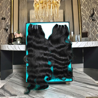 100% Extension de cheveux bruts indiens vierges non transformés cuticule alignée tissage 30 pouces étiré longueur vague Style uniquement de l'Inde