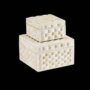 High Quality Handmade Tile Pattern Bone Inlay Box Bone Decorative Jewelry & Keepsake <b>Storage</b> Organizer Box for Home Decor - Product Image 5