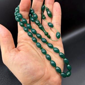 Rosario Islámico Tasbih Hecho a Mano con Resina Epoxi, Tema de Ángel, Técnica de Fundición, Elegante Figura Religiosa Musulmana para Dikr - Product Image 1
