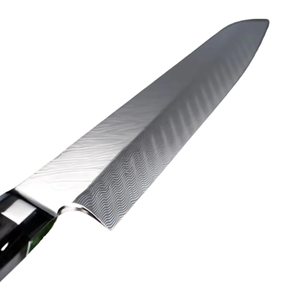 10.5 Inch Yanagiba <b>Slicing</b> <b>Knife</b> Dual Core Damascus Steel Sharp Japanese Style Blade with Black Pakkawood Handle and Wooden Saya - Product Image 3