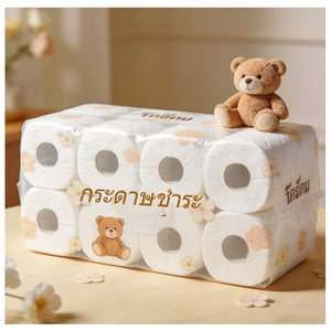 กระดาษชำระม้วนใหญ่สำหรับโรงงาน ความจุสูง สำหรับใช้ในเชิงพาณิชย์ ม้วนจัมโบ้ ได้รับการรับรองมาตรฐาน FSC จัดส่งรวดเร็วไปยังประเทศไทย - Product Image 1