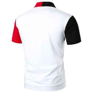 เสื้อโปโลพิมพ์ลายตามสั่งสำหรับผู้ชาย แบบซับลิเมชั่น โพลีเอสเตอร์ 100% เสื้อกอล์ฟแขนสั้น แห้งเร็ว มีปก - Product Image 2
