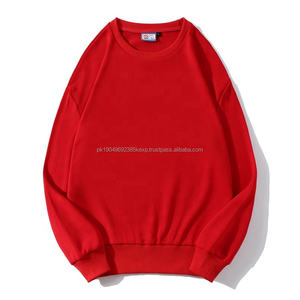 Sudaderas de Algodón con Cuello Redondo, Personalizadas, Casuales, Extra Grandes, de Manga Larga, Lisas, con Hombros Caídos - Product Image 2