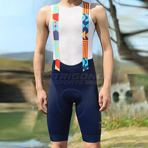 Pantalones de Ciclismo Premium con Tirantes, Tejido Elástico Transpirable, Acolchados, Cómodos para Ciclismo de Larga Distancia - Product Image 3