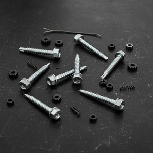 Tornillos Autoperforantes de Cabeza Hexagonal, Acero Métrico, Zincado, Rosca Gruesa, Clase 8.8 - Product Image 1