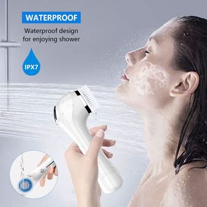 Spazzola per Pulizia Viso IPX7 Impermeabile 3 in 1, Ricaricabile, con 4 Testine per Massaggio e Pulizia Profonda, per Esfoliazione - Product Image 2