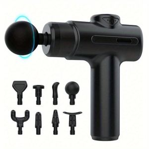 Pistola Massaggiante a Percussione Portatile per Tessuti Profondi per Atleti, 8 Testine Massaggianti con Motore Brushless, Massaggiatore Muscolare per Corpo e Schiena - Product Image 1