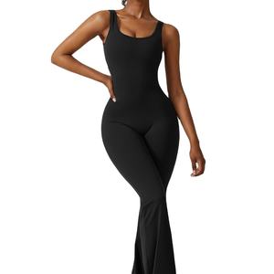 Leggings Deportivos de Yoga y Gimnasio con Efecto Scrunch, Conjuntos de Pantalones Deportivos para Mujer, Mono Deportivo sin Espalda de Una Pieza - Product Image 1