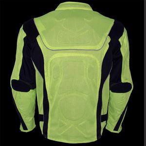 2022 nueva chaqueta de motocicleta de malla para hombre con cinta reflectante protección de motorista ropa terminada teñida servicio OEM disponible - Product Image 4
