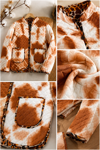 Chaqueta Acolchada con Cuello Mandarín y Teñido Anudado para Mujer, Estilo Bohemio, de Algodón y Fibra de Bambú, con Bolsillos, Largo Regular - Product Image 6