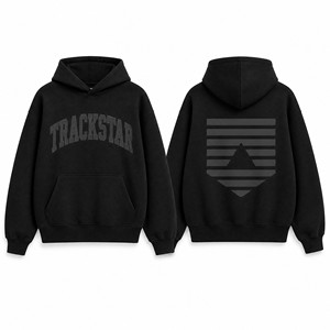 เสื้อฮู้ดดี้ Trackstar OEM ODM แบบสั่งทำได้ ยูนิเซ็กส์ ทรงโอเวอร์ไซส์ ผ้าฟลีซ สตรีทแวร์ แฟชั่นสตรีท ขายส่ง TS-HD-054 - Product Image 2