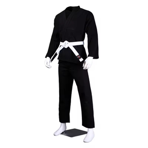 Kimonos de Jiu Jitsu Brasileño (BJJ) Azules de Alta Calidad, 100% Algodón Elástico, Duraderos, Transpirables, con Costuras en Color Contrastante en la Parte Delantera - Product Image 1