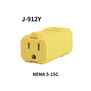 Produits très demandés J-912Y NEMA 5-15R Connecteur à lame droite 15A 125V Prise réutilisable pour équipement d'atelier - Product Image 1