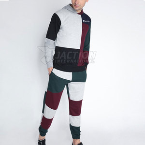 Low Moq Custom Design Men <b>Tracksuits</b> Outdoor Use Men Clothing Solid Color <b>Plain</b> <b>Tracksuit</b> - Product Image 2