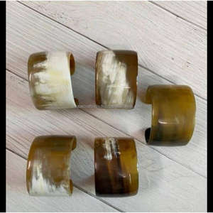 Coupleur de tube solide MonoHorn | Connecteur en corne de buffle minimaliste avec finition mate lisse pour l'artisanat moderne | Fourniture en vrac personnalisée - Product Image 4